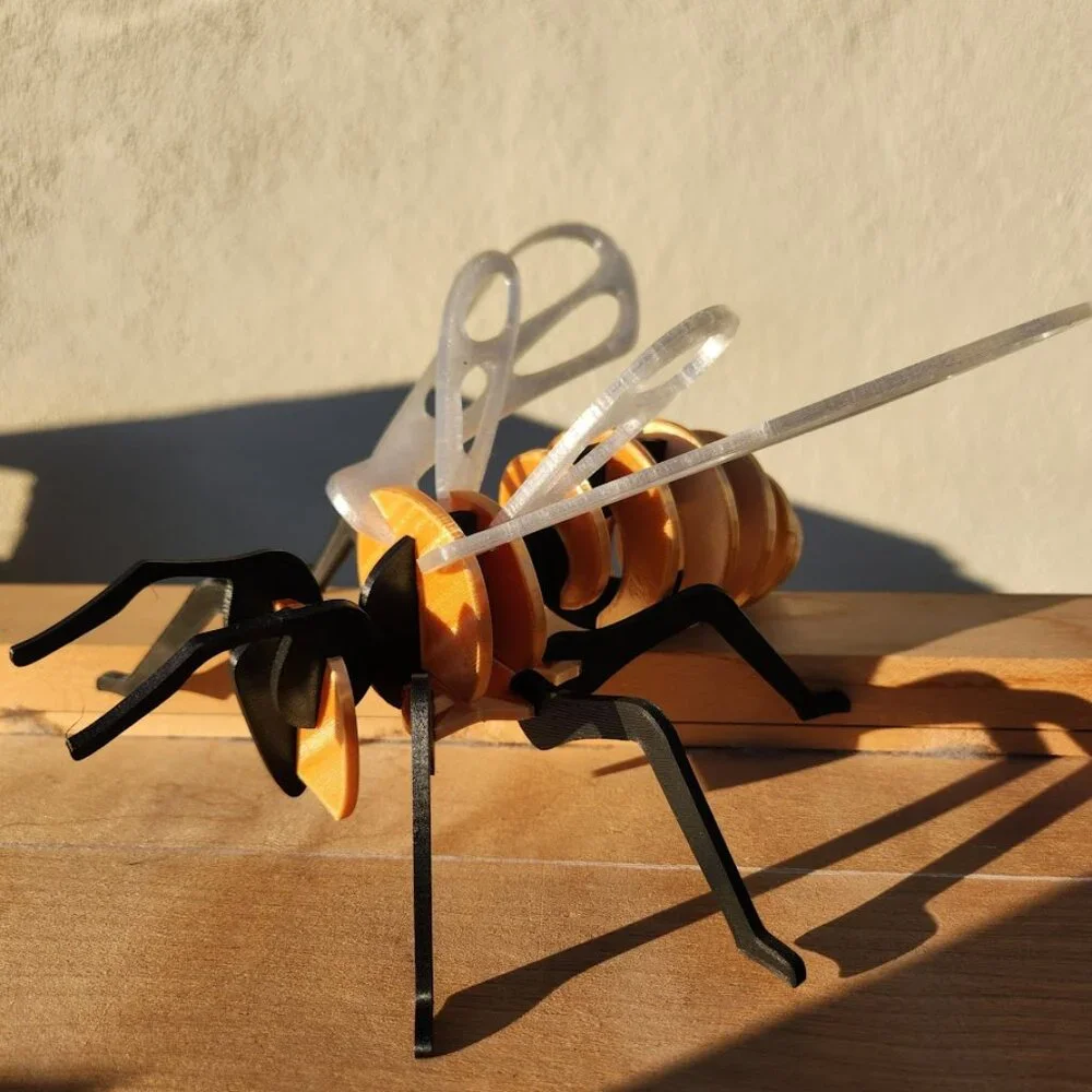 Bee Model Honeybee 3D Puzzle Honey Bees Classroom Science STEM Craft Insect Bugs